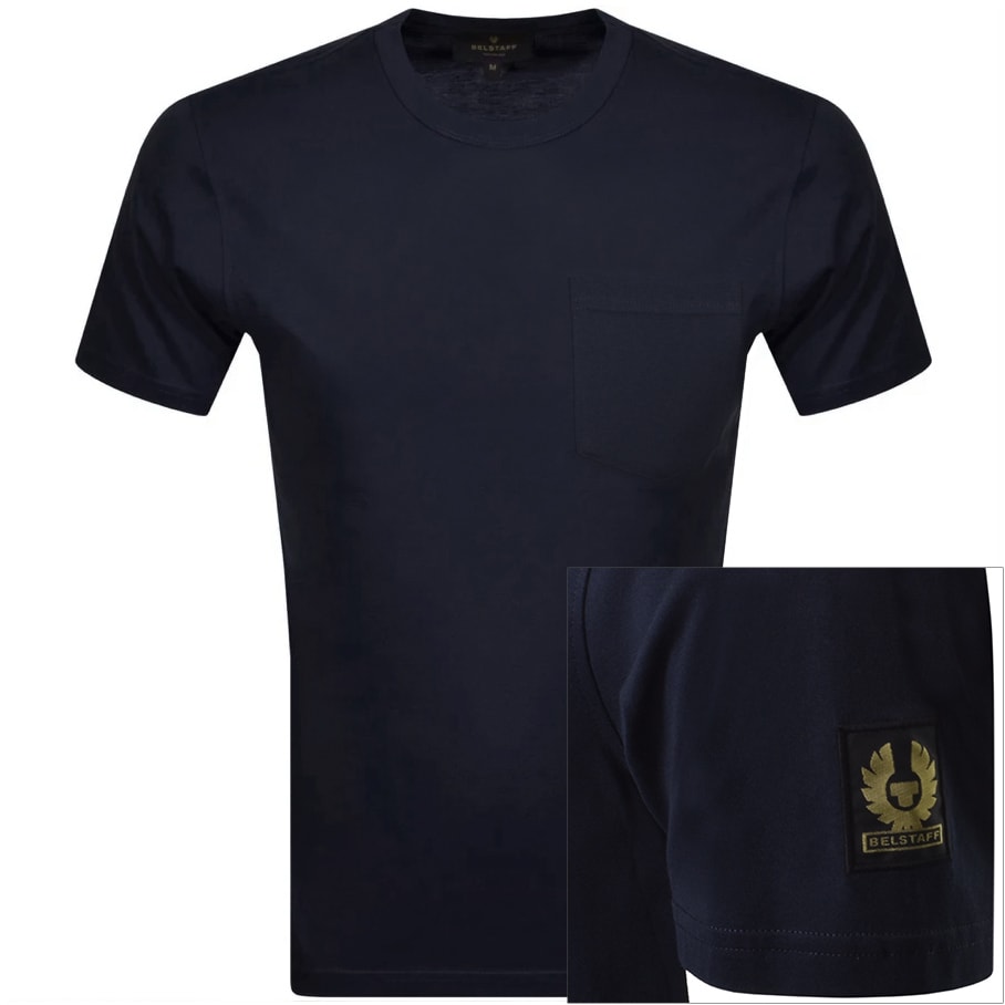 Alternative Image for ProductBelstaff Pocket Short Sleeve T Shirt Navy1
